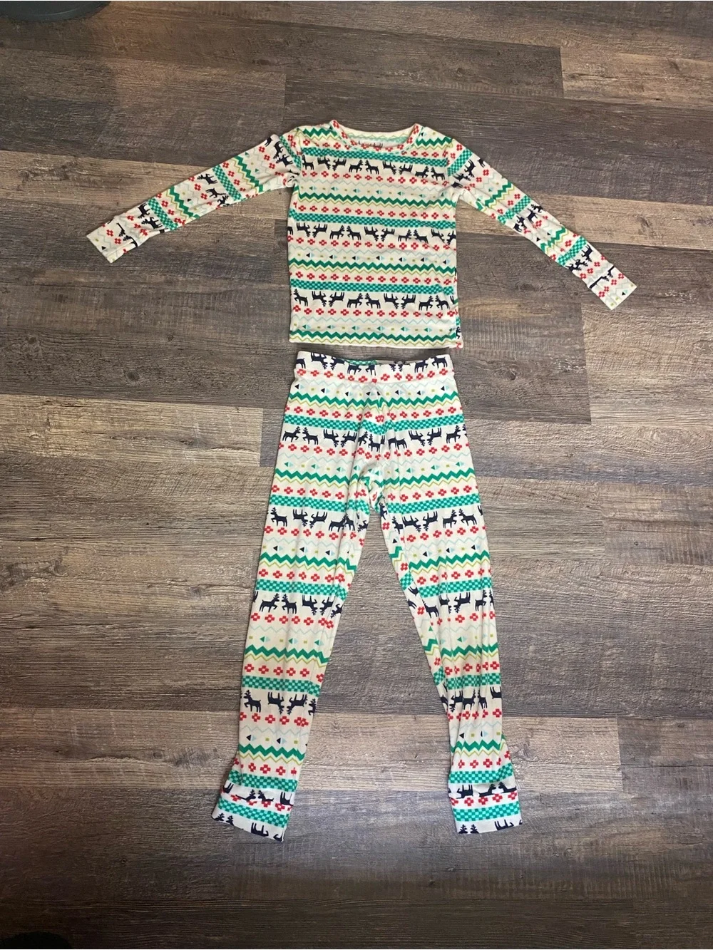 Holiday velour pajama set